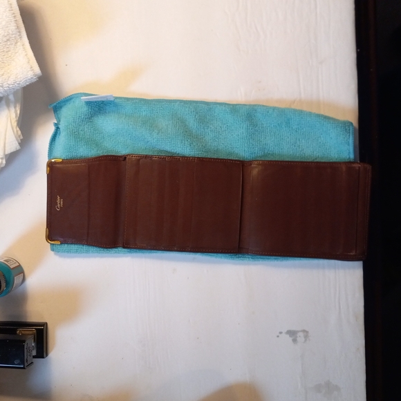 Cartier Vintage Credit Card Soft Leather Wallet 4 slots - Picture 12 of 12